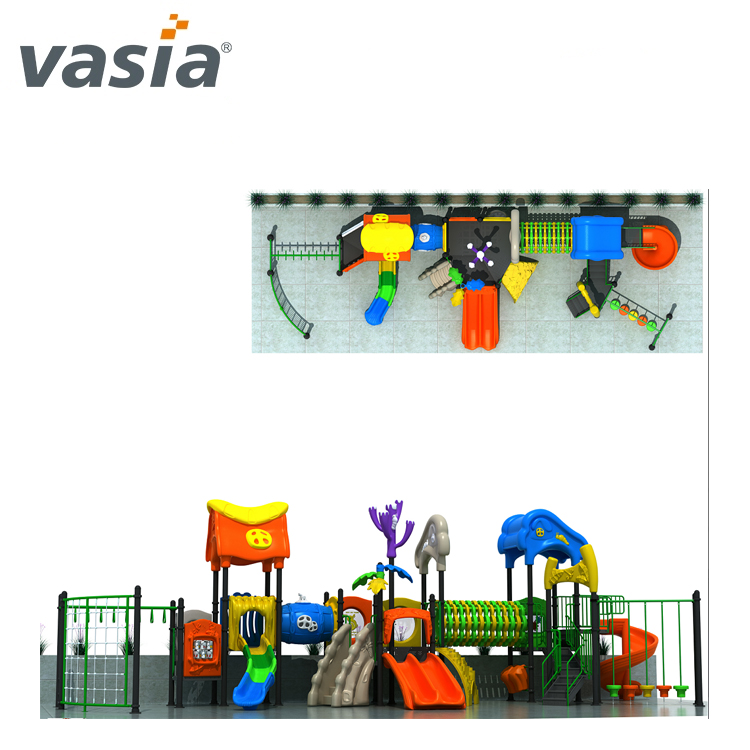 Quality-assured multi function children outdoor playground kids plastic slide VS2-160328-02-32