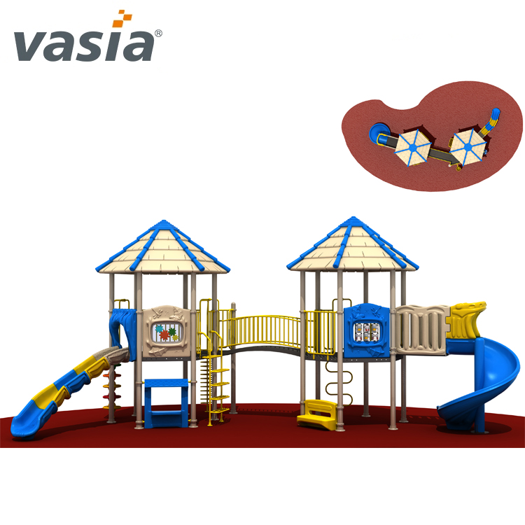 castle outdoor playground slide equipment for little kids VS2-160929E-32