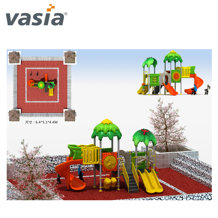 VASIA Kindergarten outdoor play playground slide  VS2-170331-01-32