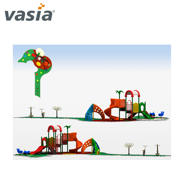 2018 Vasia New fashion design muti function children outdoor slide playground equipment VS2-170401E-32