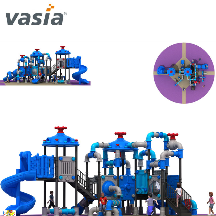 children outdoor playground big slides for sale VS2-160121A-32