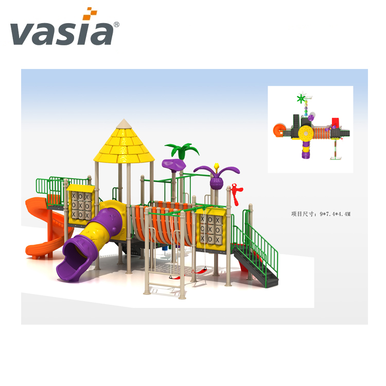 Commercial Garden slide Playground Equipment for kid Amusement VS2-161128-01-32